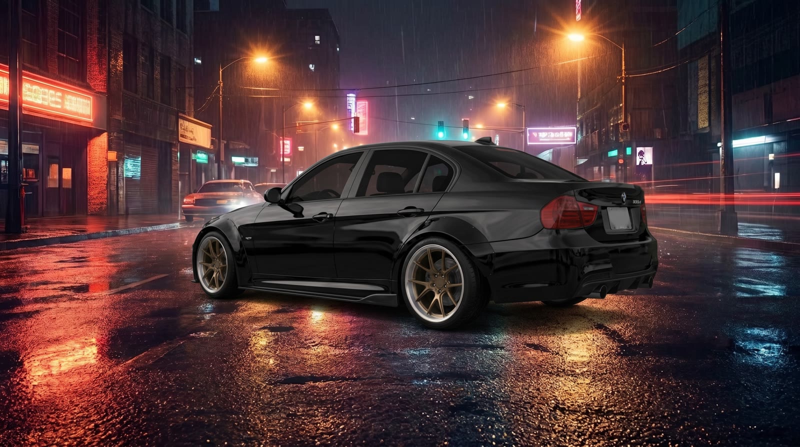 Rear three-quarter vision render