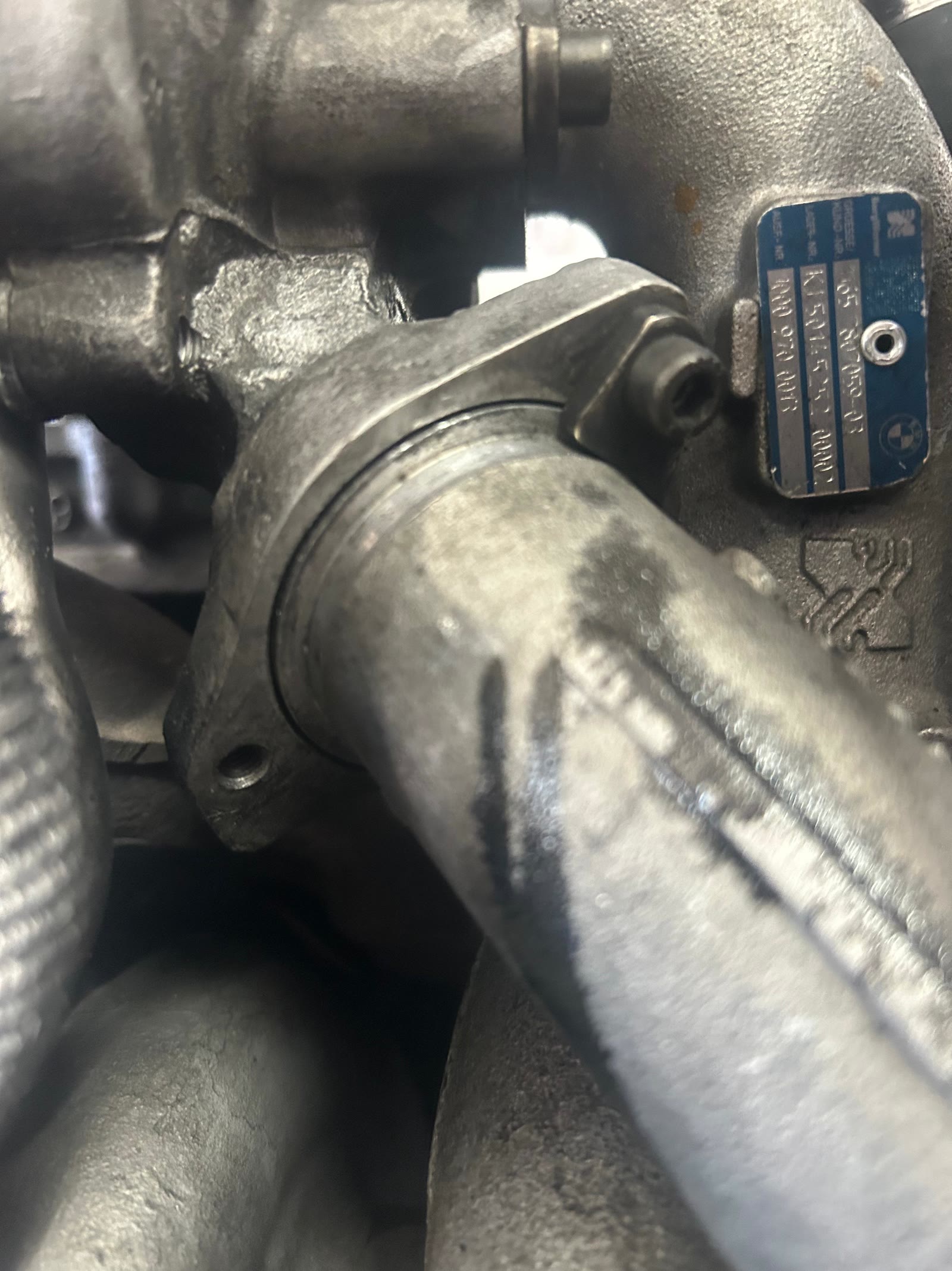 BorgWarner BMW turbo identification tag