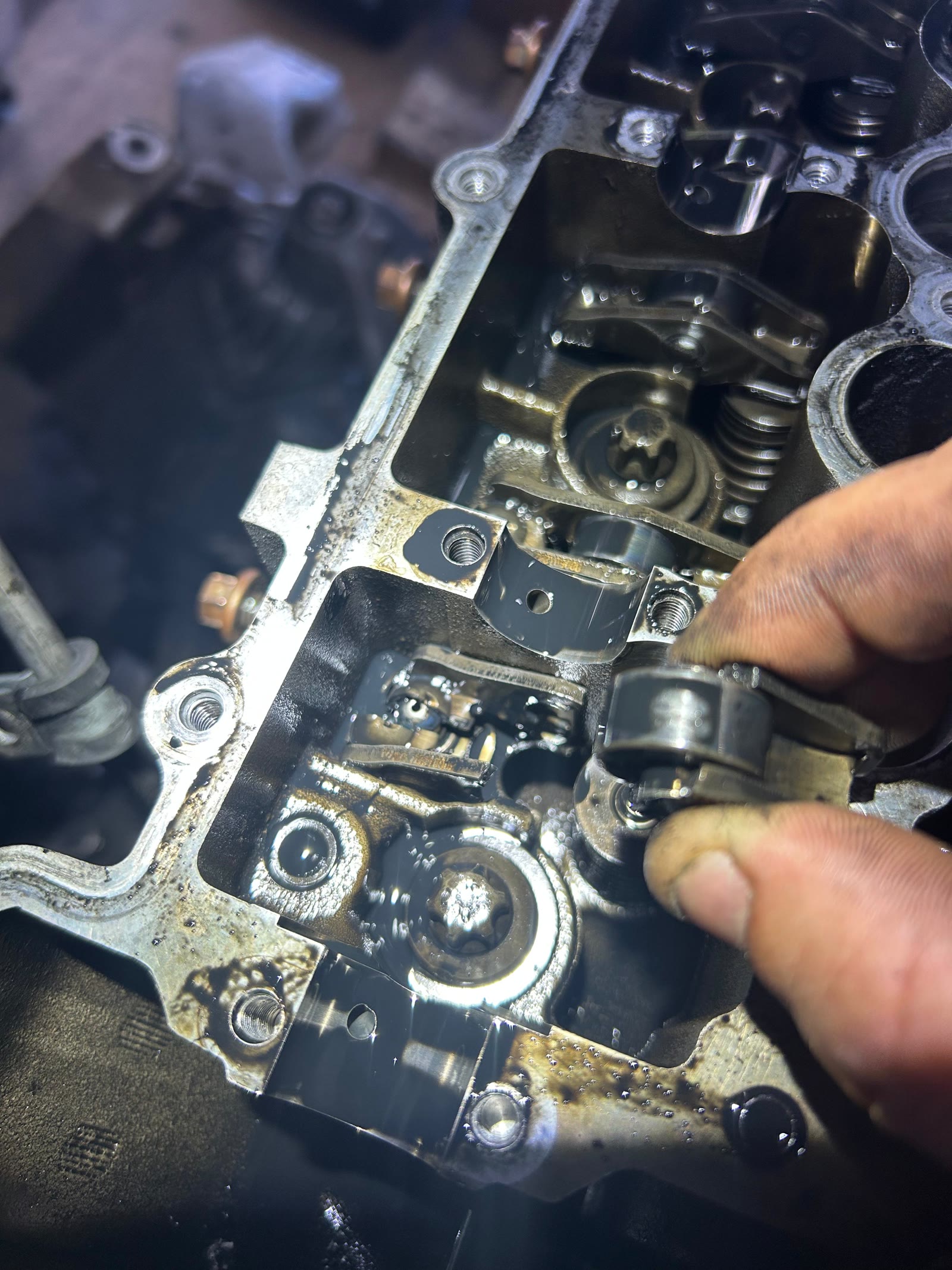 Installing cam follower on M57 head
